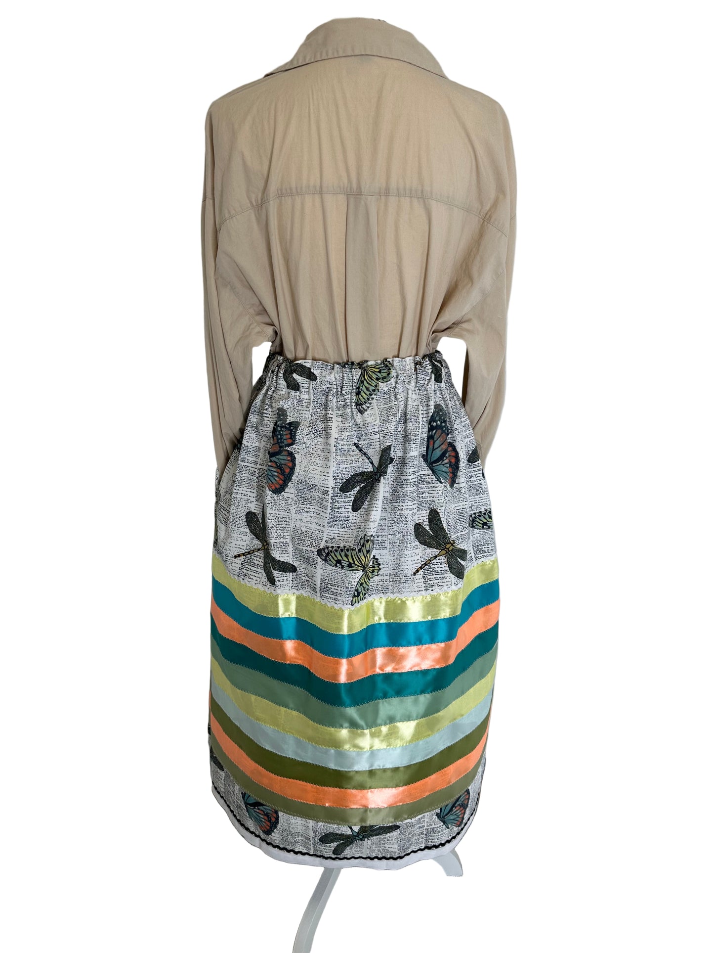 Dragonfly & Monarch Ribbon Skirt